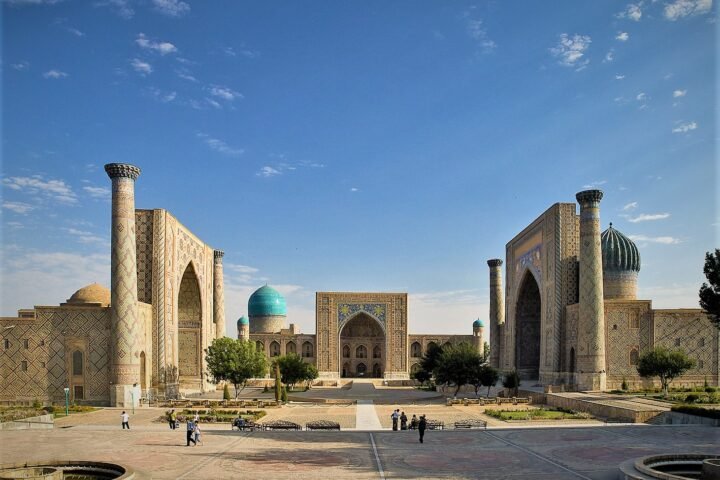 Registan Square in Samarkand Uzbekistan